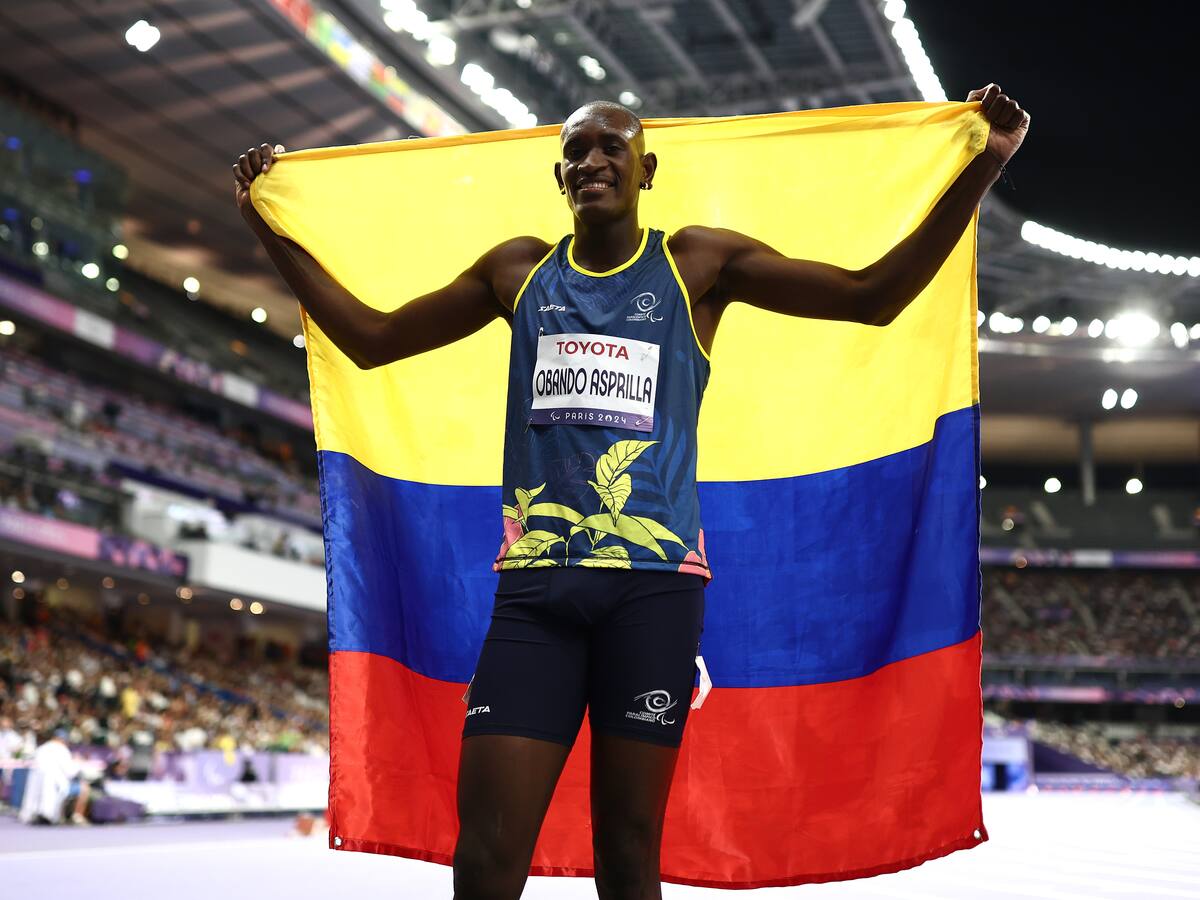 Jhon Obando gana la medalla de oro en los 400 metros T20 del paratletismo