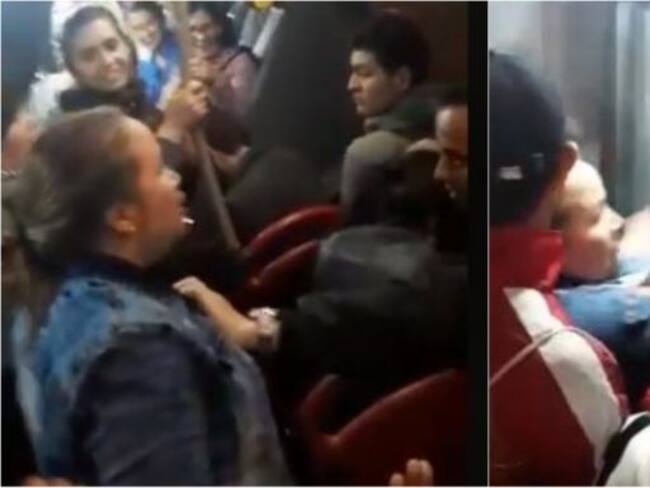 Show de celos en Transmilenio se vuelve viral