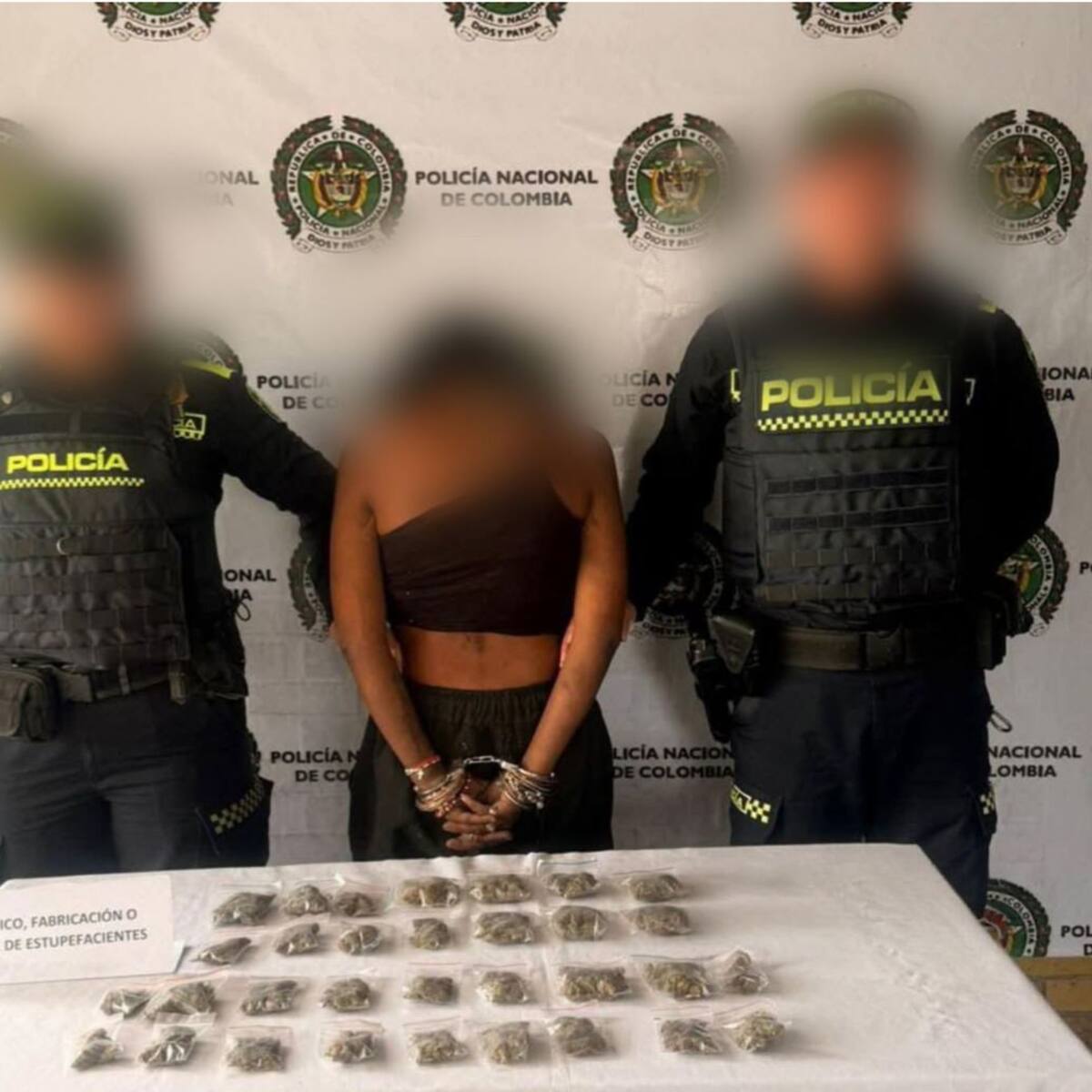 ‘La Sayayina’ cayó con 75 dosis de marihuana cerca de un colegio en San Jacinto