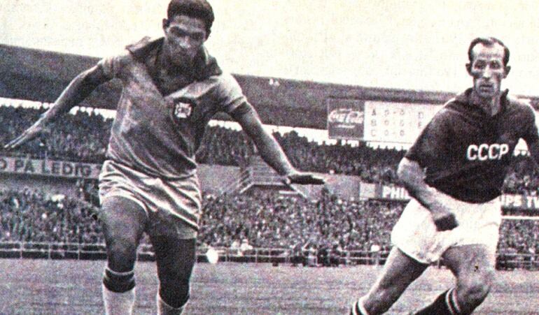 Garrincha, mundial Suecia 1958.