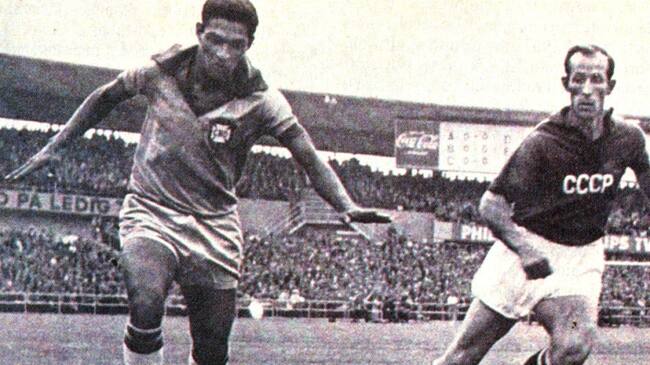 Garrincha, mundial Suecia 1958.