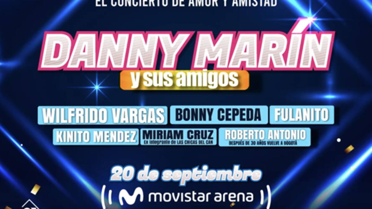 Danny Marín y sus Amigos encenderán el Movistar Arena con una fiesta de merengue