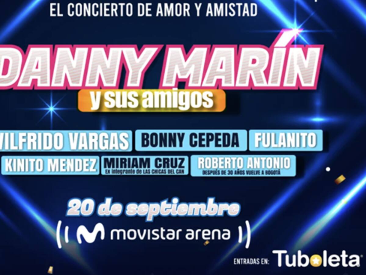 Danny Marín y sus Amigos encenderán el Movistar Arena con una fiesta de merengue