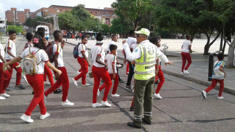 Orientador de movilidad en el norte de Barranquilla