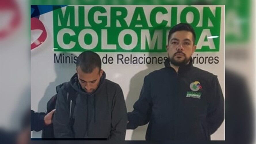Bonen Asaf fue recapturado en un operativo adelantado por las autoridades de México y Estados Unidos. Foto: Migración Colombia
