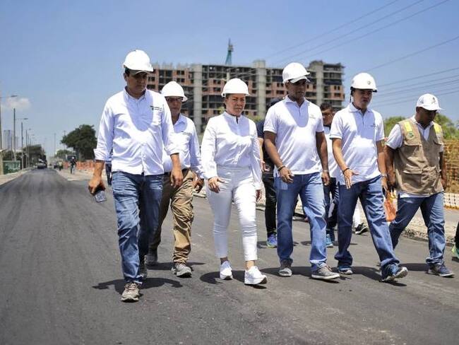 Alcaldesa Yolanda Wong pasa revista a obras de #SeMueveCartagena