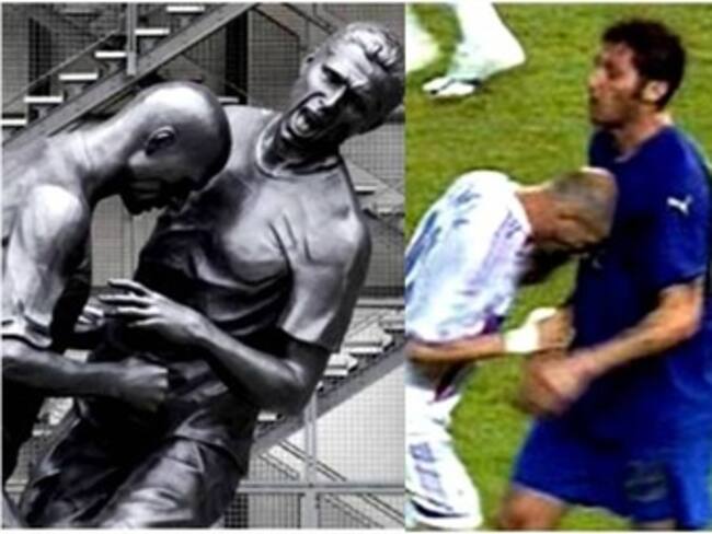 Inmortalizan en París cabezazo de Zidane a Materazzi