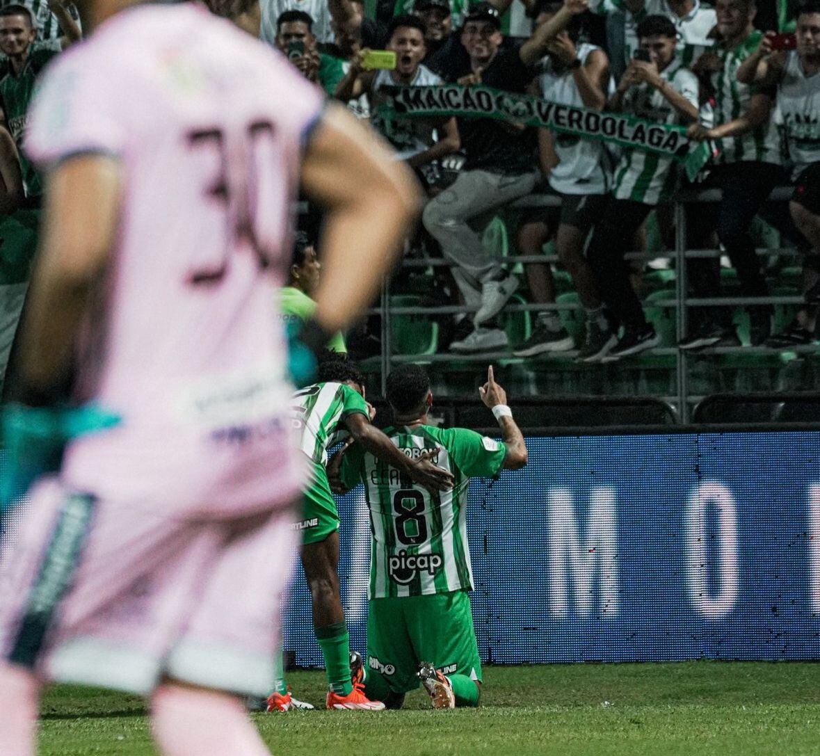 Edwin Cardona celebra su primer gol contra Alianza FC / Instagram Nacional.