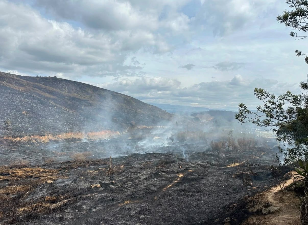 Incendios en Cundinamarca. Foto: Gobernación de Cundinamarca.