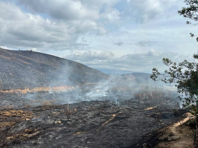 Incendios en Cundinamarca. Foto: Gobernación de Cundinamarca.
