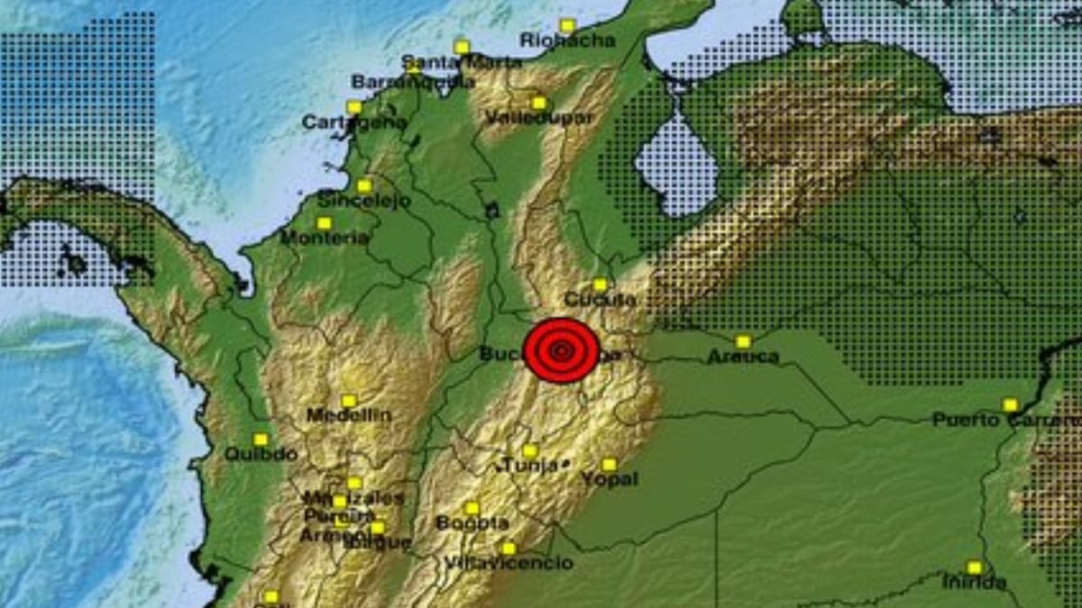 Fuerte temblor sacudió Colombia este sábado: magnitud y epicentro