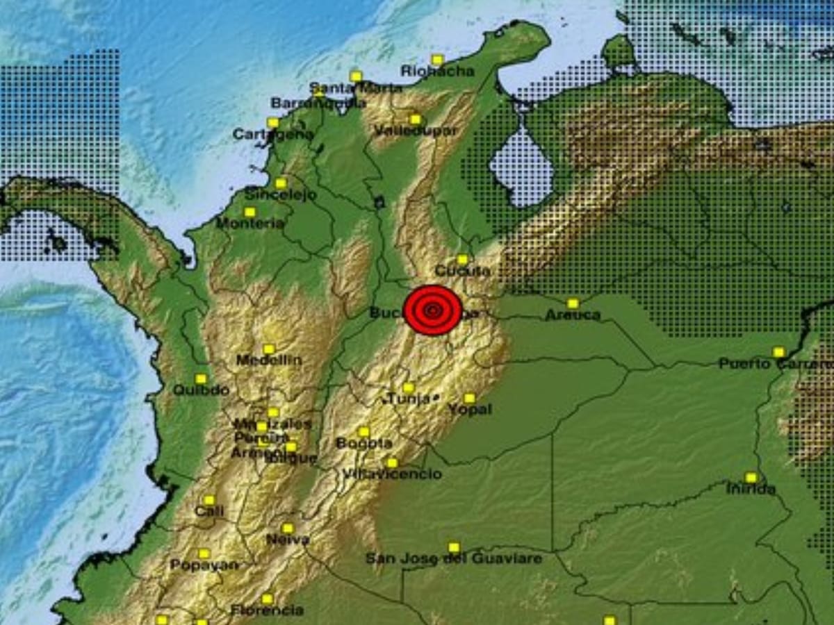 Fuerte temblor sacudió Colombia este sábado: magnitud y epicentro