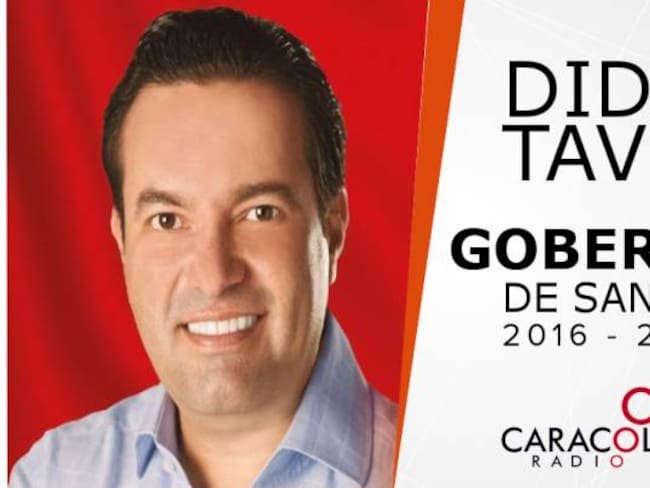 Didier Tavera nuevo gobernador de Santander