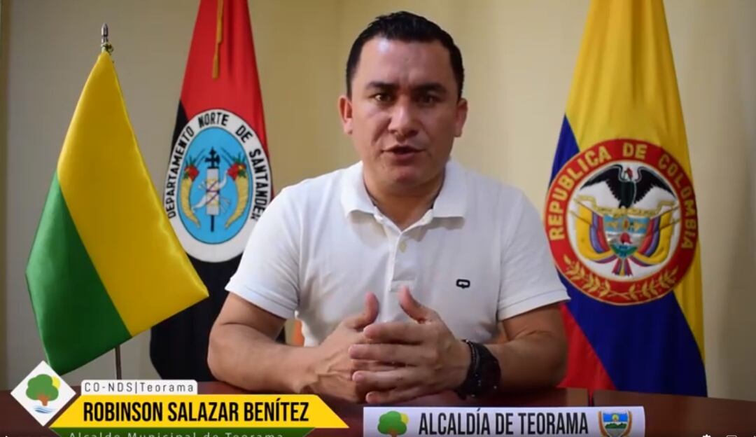 Alcalde del municipio de Teorama, Robinson Salazar