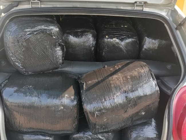 El cargamento de marihuana era transportado a la vista de todo el mundo en un vehículo particular