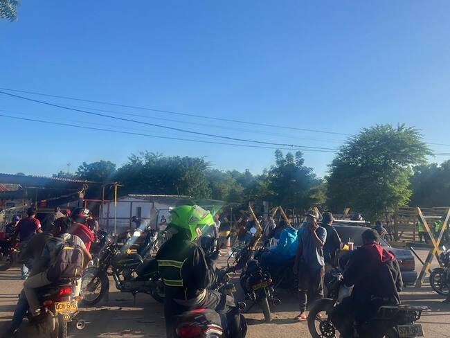 Cierre total en la frontera con Venezuela en Paraguachón, La Guajira // Cortesía