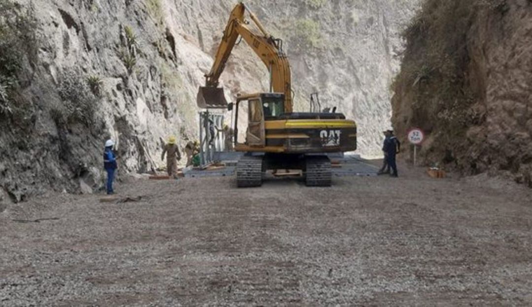 Obras del nuevo puente Aguadas 