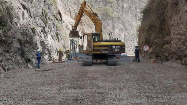 Obras del nuevo puente Aguadas