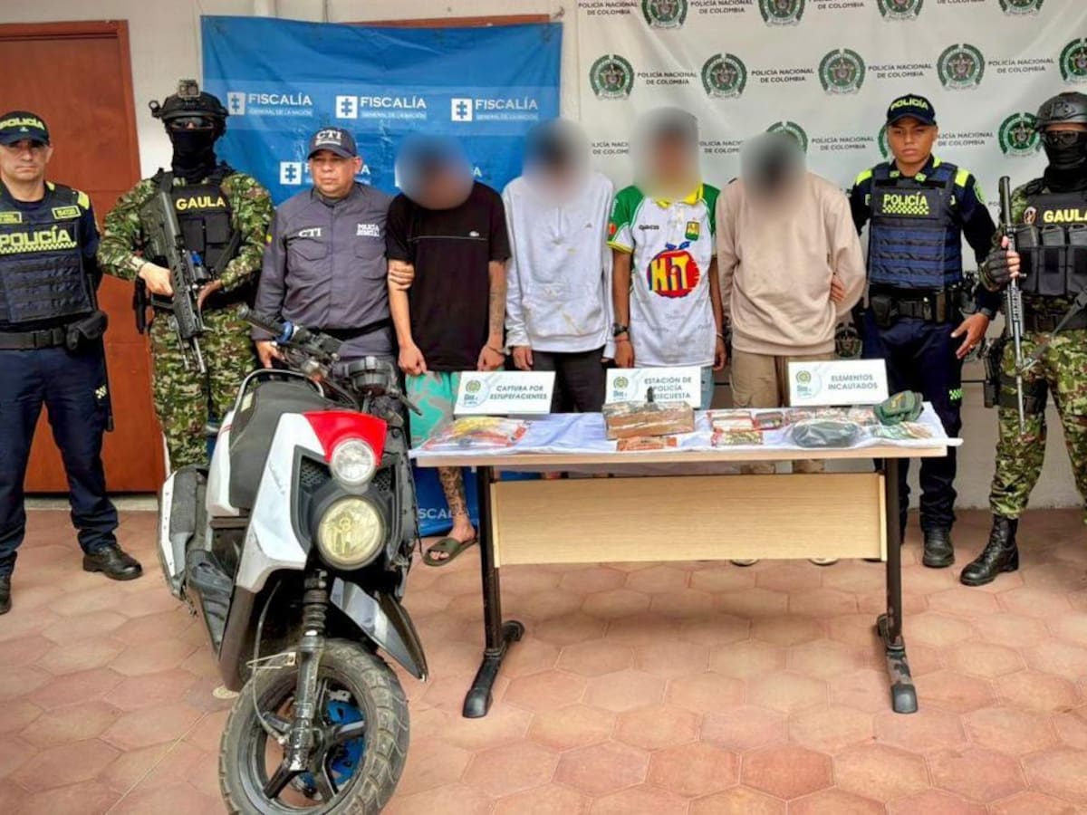 Droga, armas y vehículo incautado: el operativo contra ‘Los del Sur’ en Piedecuesta, Santander