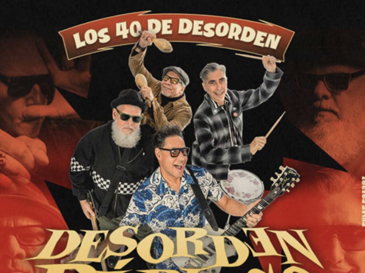 Se acerca la gran celebración de los 40 años de Desorden Público en Colombia