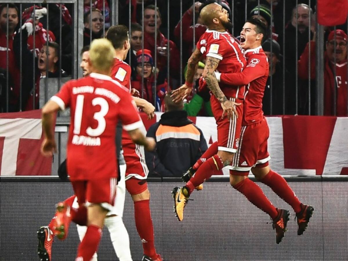 James se destaca en la goleada del Bayern sobre el Augsburgo