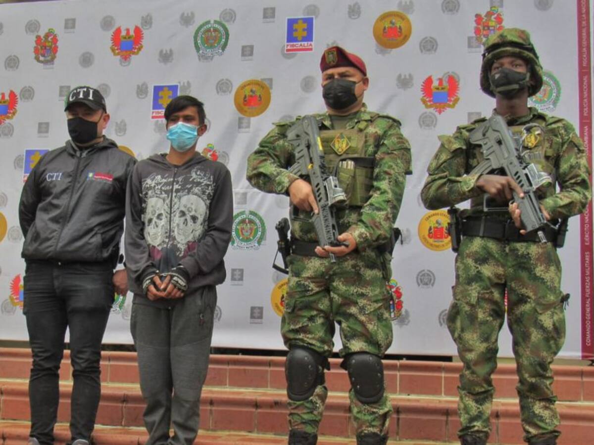 Capturan a un sicario del Clan del Golfo en el municipio de Rovira, Tolima