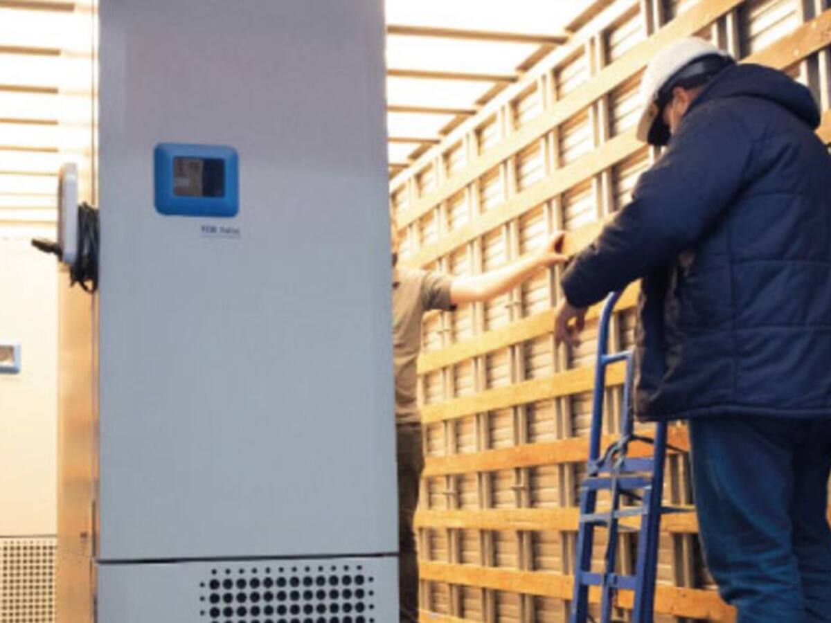 Llegó el primer ultracongelador para almacenar las vacunas en Risaralda