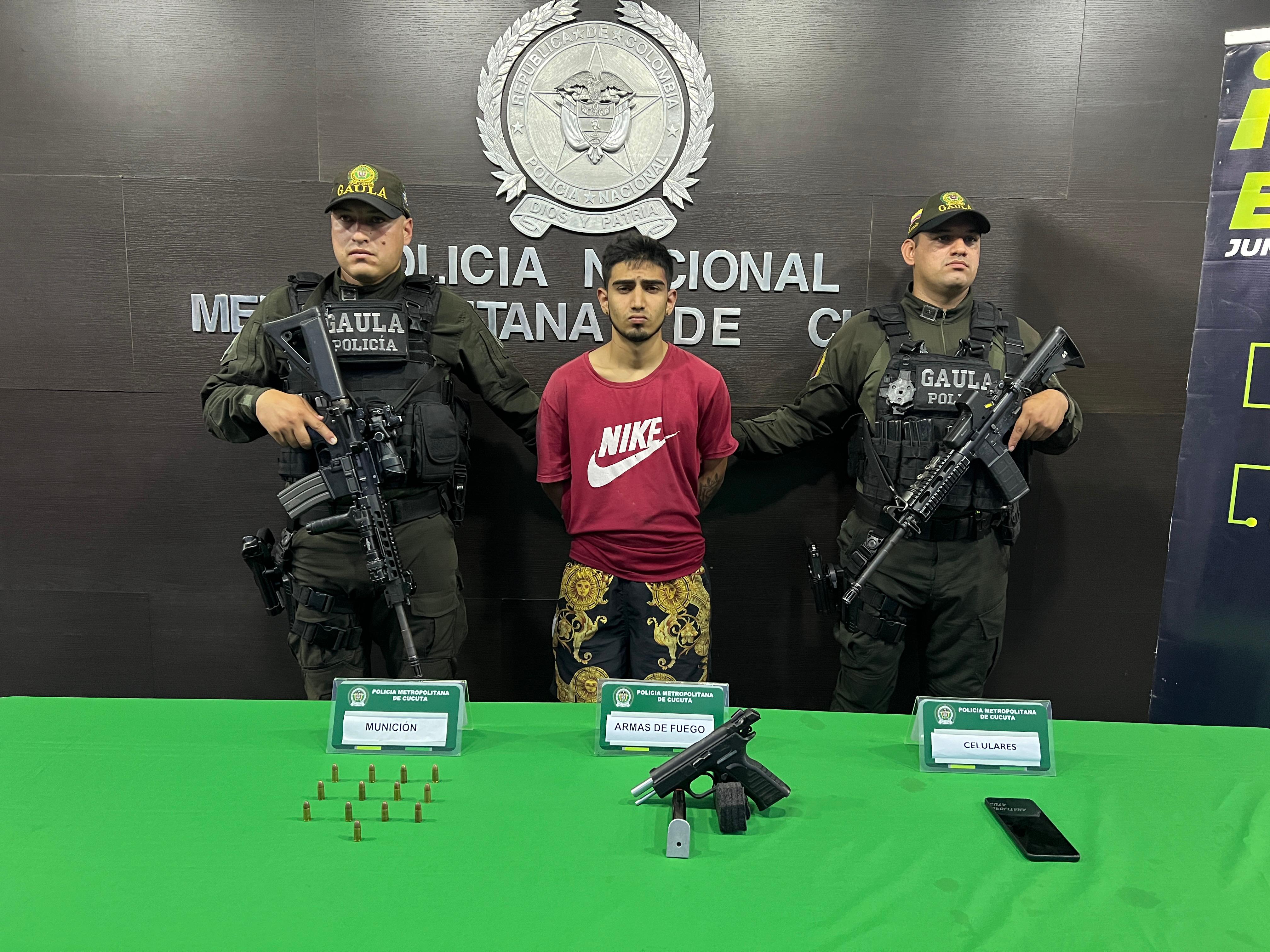 Presunto secuestrador comerciantes divisas en frontera / Foto: Cortesía