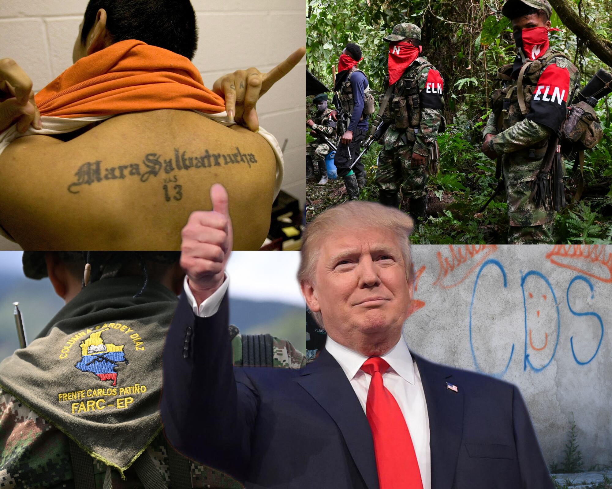 La nueva directiva de la administración Trump ordena el uso de fuerza militar contra las Organizaciones Terroristas Extranjeras designadas por el Secretario de Estado, entre ellas, las FARC, Segunda Marquetalia, el ELN y el Tren de Aragua.
(Foto:    Caracol Radio / Getty)