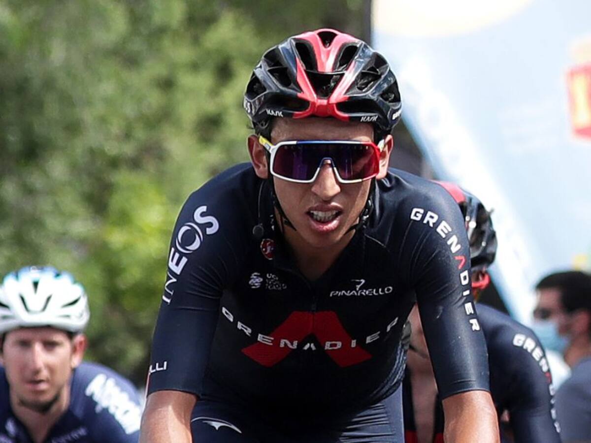 Egan Bernal sufrió caída en la primera etapa de la Vuelta a Burgos