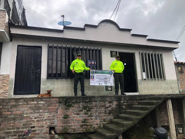 Operativos de extinción de dominio en el Quindío. Foto: Policía, Quindío