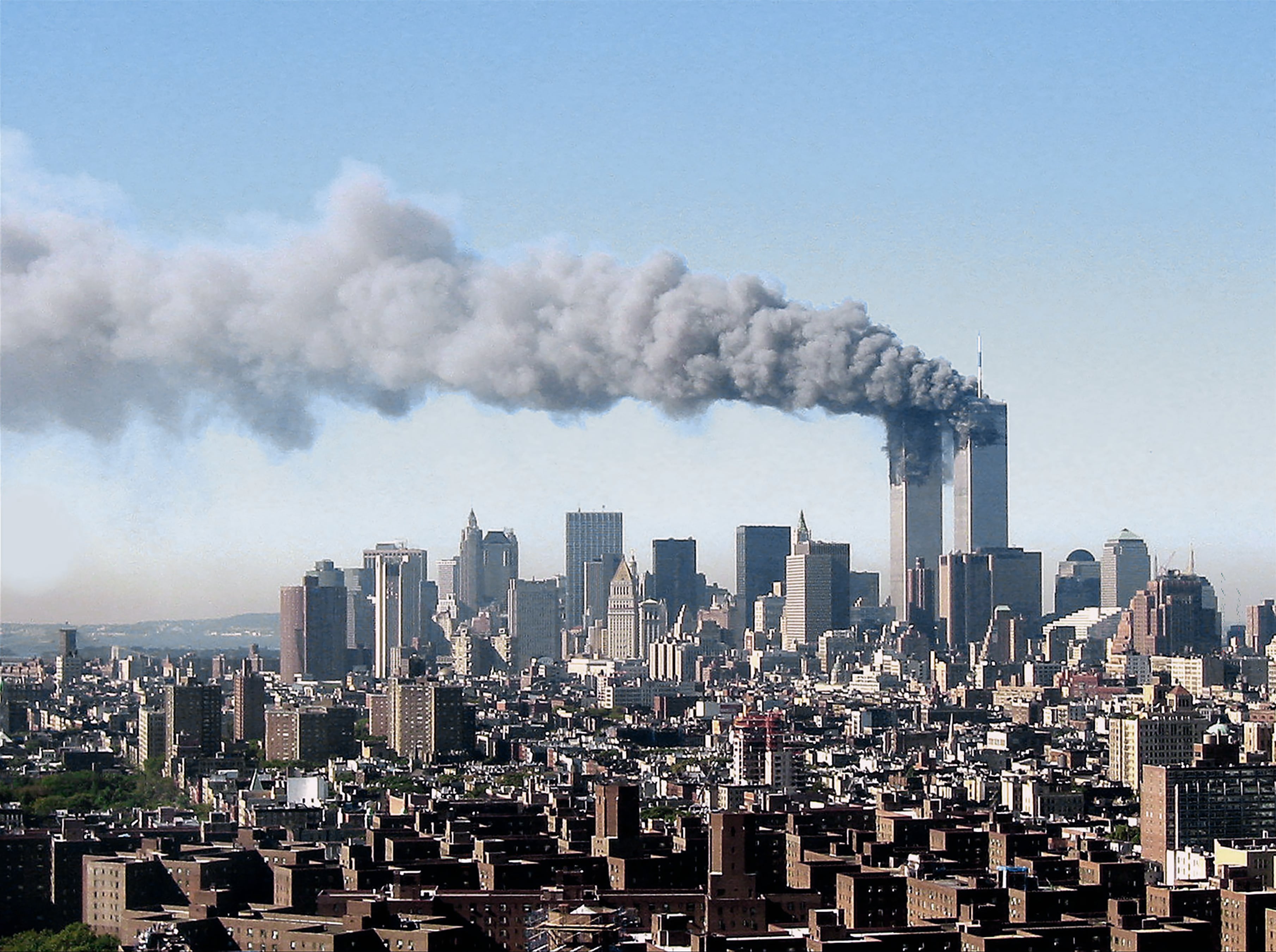 Ataque las Torres Gemelas (World Trade Center) el 11 de septiembre del 2001. Foto: Getty Images.
