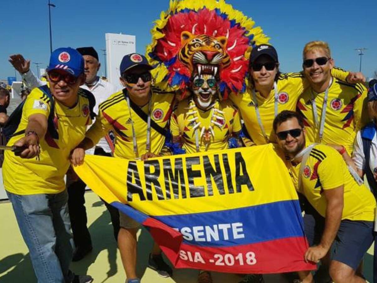 (FOTOS) En Rusia, quindianos celebraron la clasificación de la selección