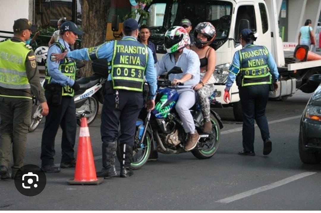 Por lo menos un caso semanal de evidencia en Neiva, donde un agente de transito es agredido. Foto Cortesia