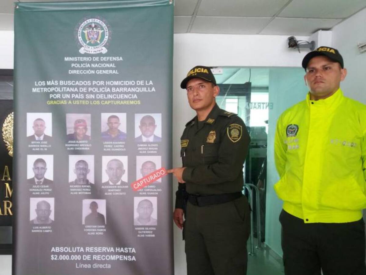 Capturado el "Guasón” en Barranquilla, uno de los más buscados