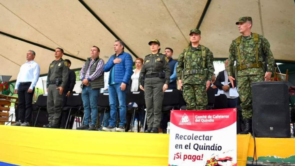 Informe seguridad cosecha cafetera en Quindío