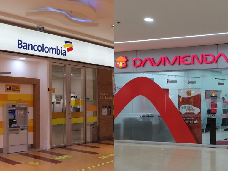Fotos: Bancolombia - Davivienda