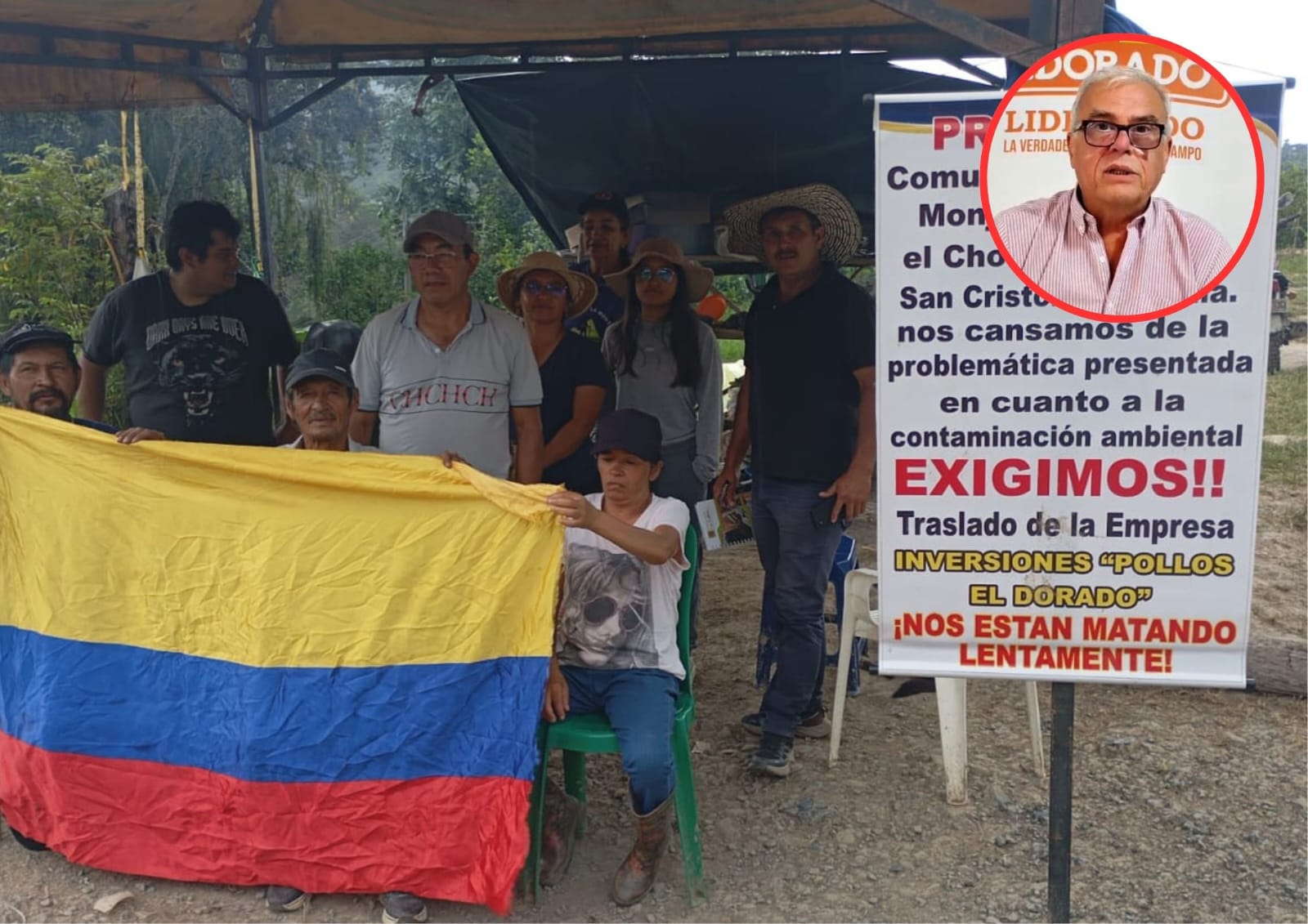 Los manifestantes de seis veredas de Moniquirá, Boyacá, llevan más de dos semanas protestando.