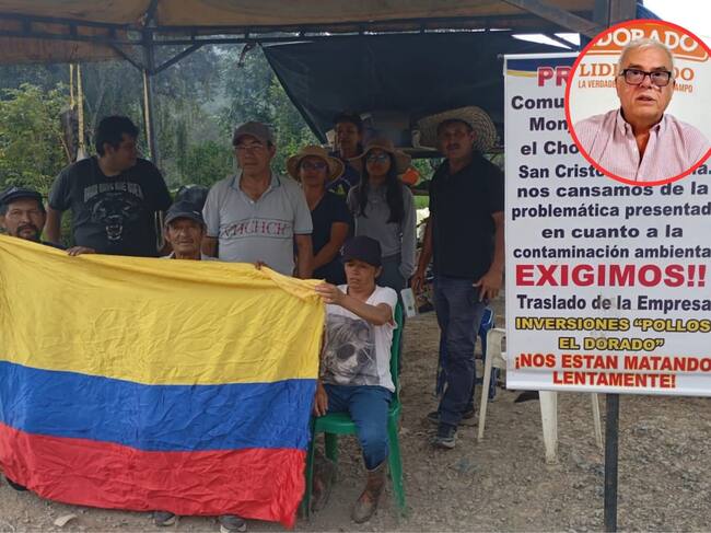 Los manifestantes de seis veredas de Moniquirá, Boyacá, llevan más de dos semanas protestando.