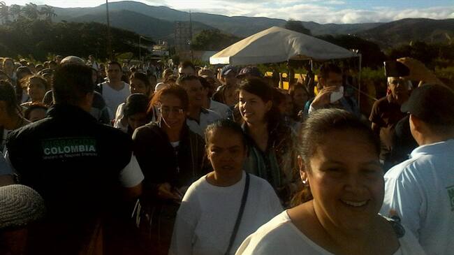 venezolanos entran a Colombia. Foto: Audrey Carrillo