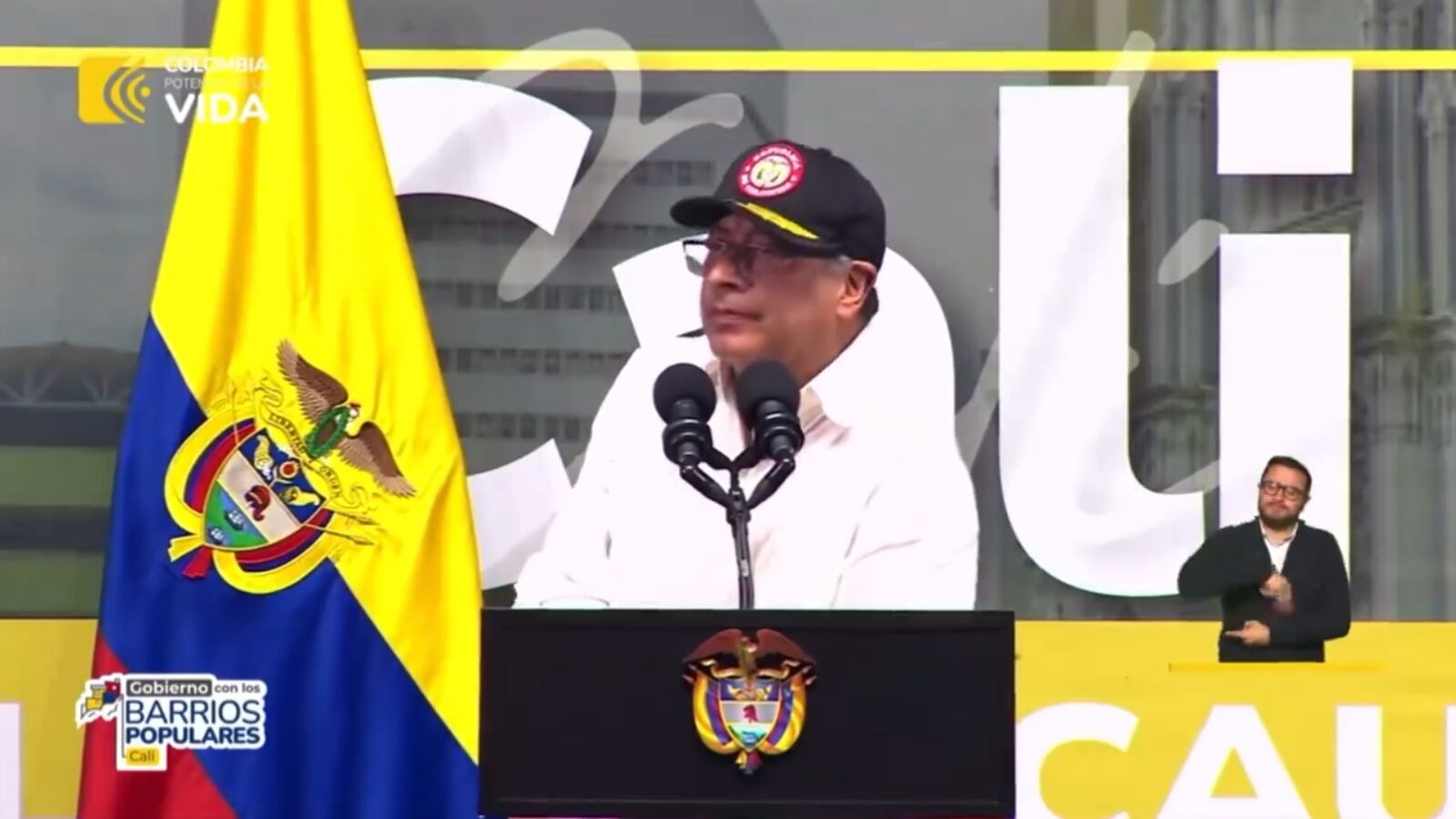 Presidente Gustavo Petro en Cali