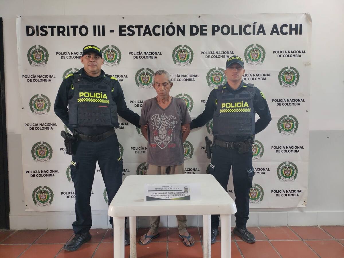 Adulto mayor condenado por acceso carnal a una niña fue detenido en Achí, Bolívar