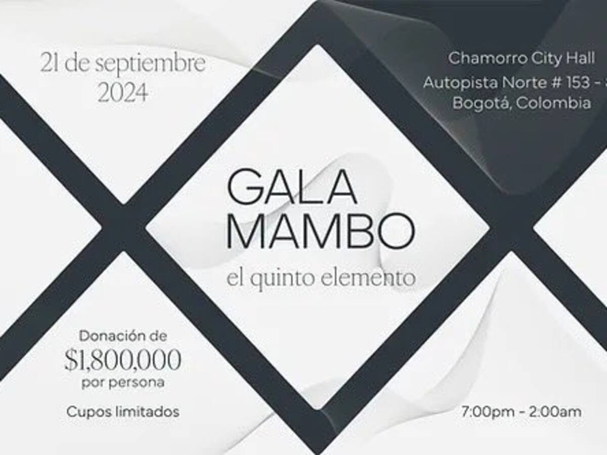 “No vendemos nada, todos son donaciones”: directora de la Gran Gala MAMBO