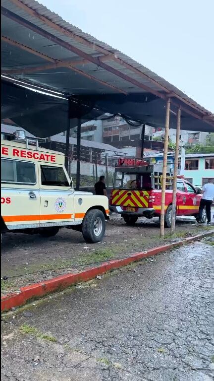 Actual estación de bomberos de Manzanares, Caldas. Foto suministrada.