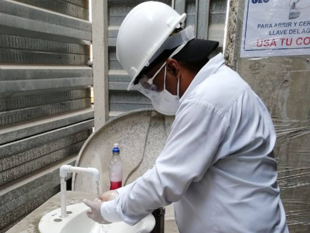 Personería verifica protocolos de bioseguridad en obras de Cartagena