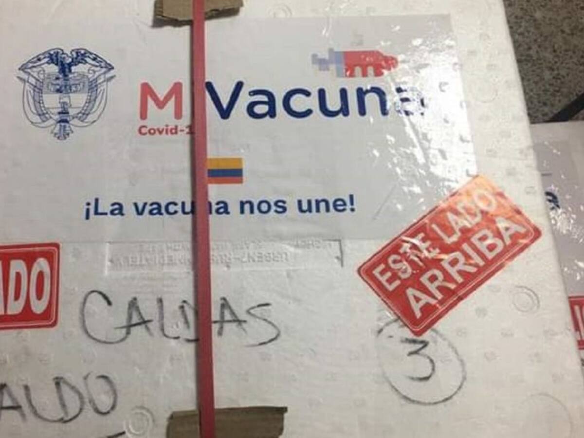 Llegan más vacunas a Caldas para combatir el coronavirus