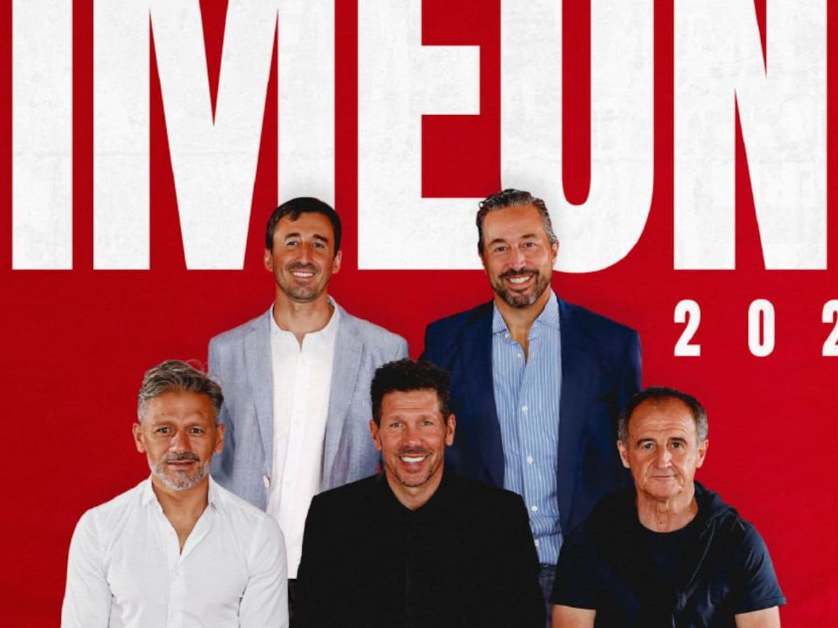 Siguen confiando en él: 'Cholo' Simeone renovó con el Atlético Madrid