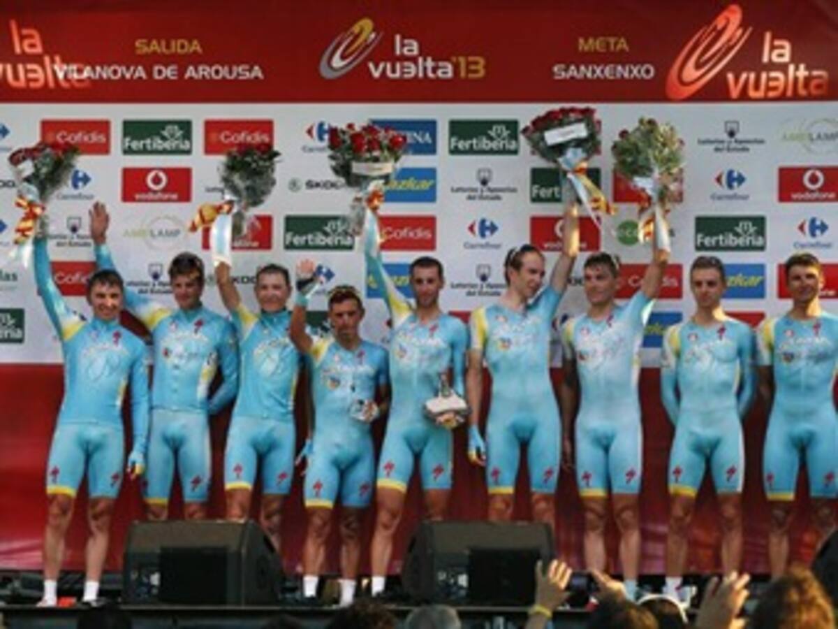 Astana se corona en la crono por equipos de la primera etapa de la Vuelta a España