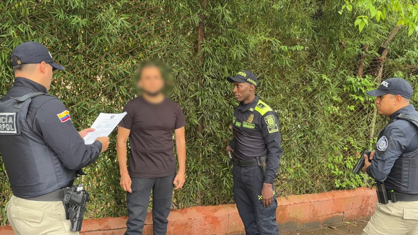 Capturan en Antioquia a narcotraficante australiano-iraní. Foto: DIJIN.