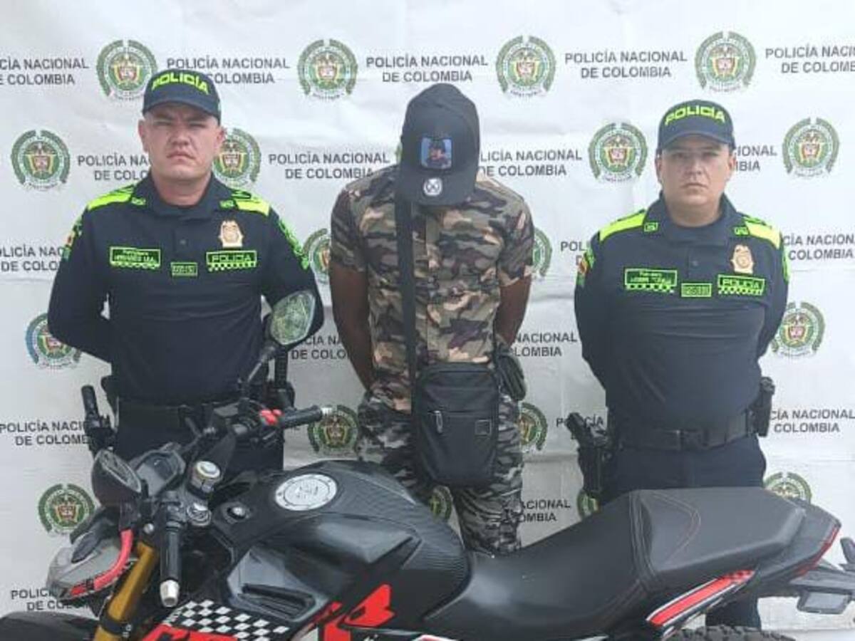 En zona rural de Neiva capturan un hombre con una motocicleta hurtada
